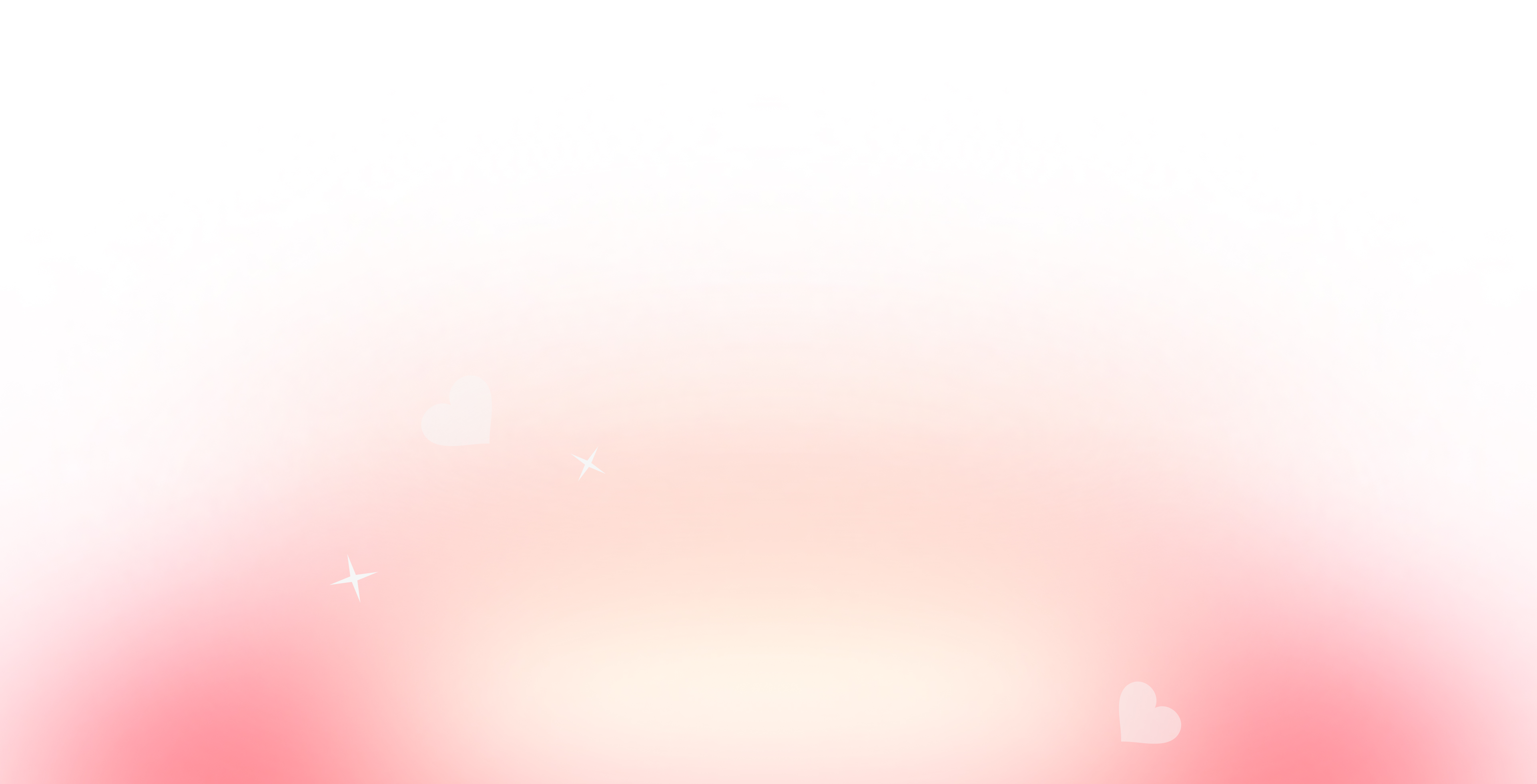 soft pink gradient with hearts